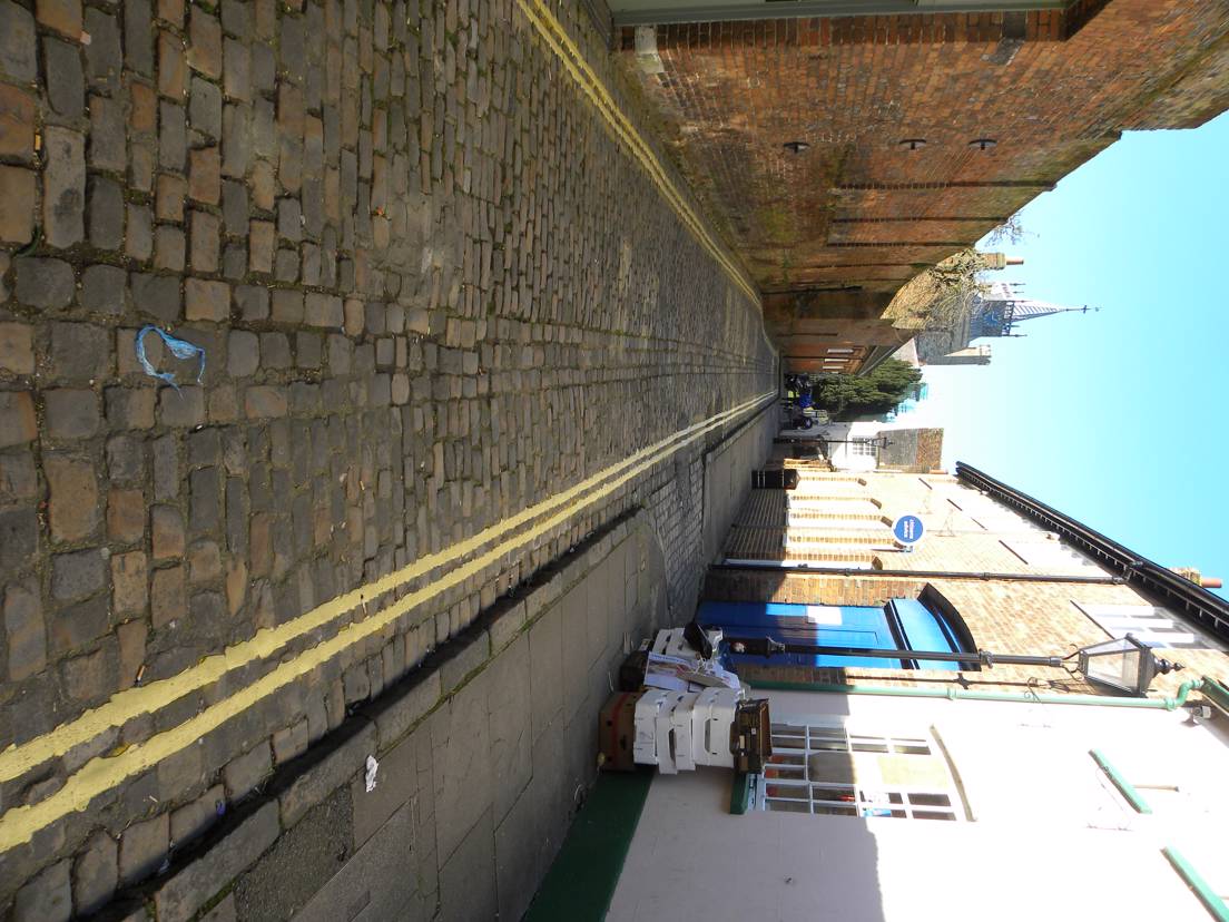 Photo of Denner Hill stone sets and kerbs in Pebble Lane in Aylesbury